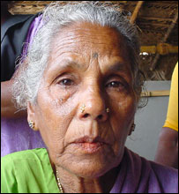 Anjamma, an elderly tsunami survivor