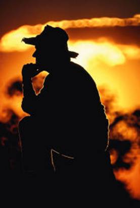 Silhouette of an agricultural customer