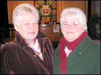Margaret Curlett and Kathleen Rainey