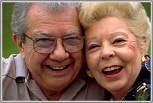 elderly happy couple