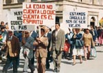 Older Bolivians demonstrate for their rights