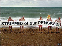 Protesting pensioners