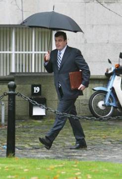 The Irish Finance Minister Brian Lenihan before he delivered his budget, unaware of the storm about to break out over his proposed health care cuts 