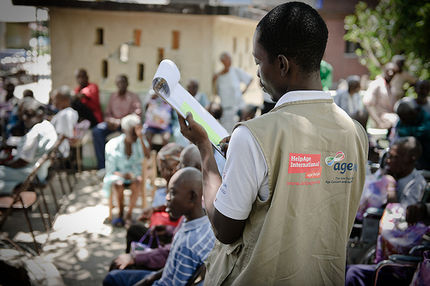 Dr Luc Herby Mesadieu manages HelpAges support to eight care homes in Haiti. Photo: Frederic Dupoux/HelpAge International 2010