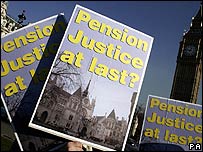 A pension protest
