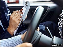 Driving instructor and trainee driver