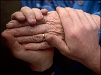 Older person's hand